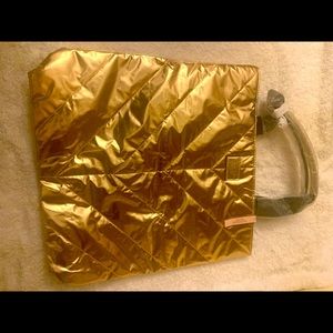NWT Victoria Secret pink Gold Tote